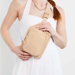 Beis The Sport Sling in Beige NWT